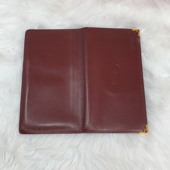 042 Authentic Cartier Checkbook Long Wallet - Picture 4 of 16